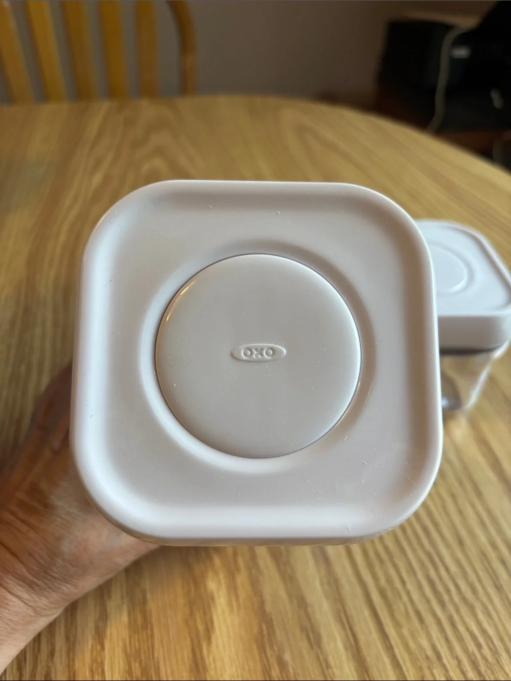 OXO Clear Plastic Food Storage Containers with White Lids - 2-Piece Set